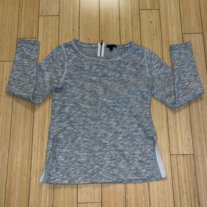 J.Crew Long Sleeve Gray Knit Sweatshirt With 1/4 Zipper On Back Women’s Large